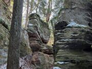 Honeycomb Rocks in Hocking Hills Offers Hikers Iconic Rock Formations